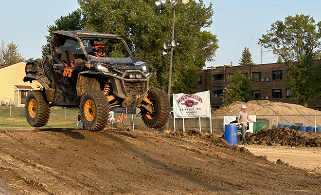 Side-by-side UTV racing at the Carver County Fair