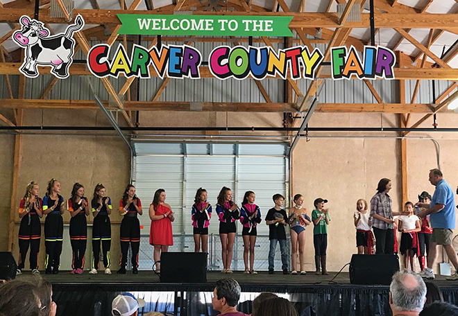 the awards ceremony for the Amateur Talent Contest at the Carver County Fair