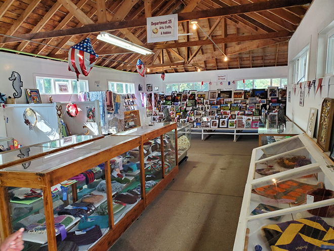 Arts, Crafts and Hobbies exhibits in the Carver County Fair Agriculture Building