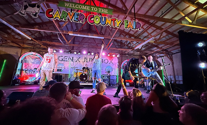 Gen X Jukebox performing live at the Carver County Fair