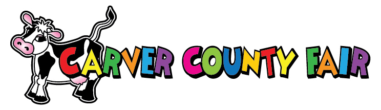 Carver County Fair logo with Tippy the cow
